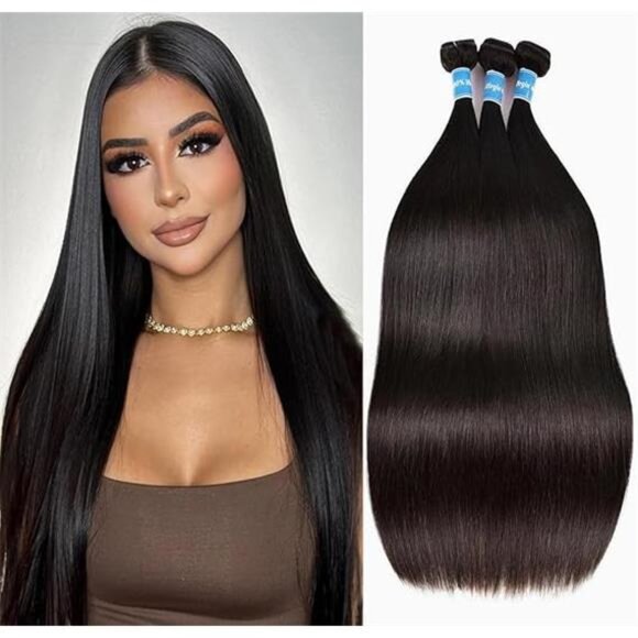10A Straight Bundles Human Hair 20 22 24 Inch Straight Hair 3 Bundles
